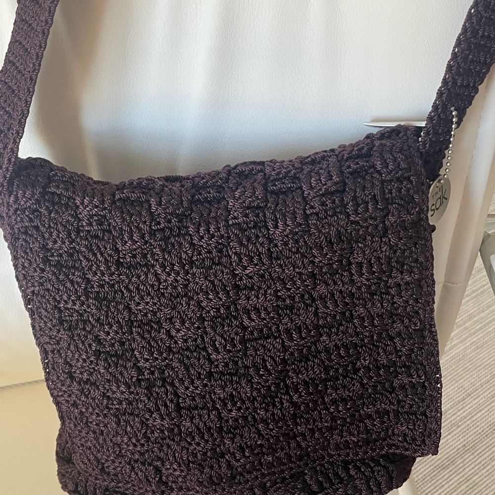 The Sak Women's Maroon Crochet Bag